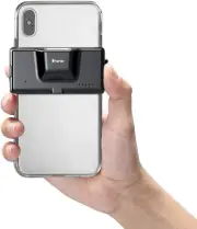 2D QR Bluetooth Barcode Scanner, Mini Wireless Back Clip-on Phone Bar Code Sc...