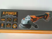 X-POWER 18v Brushless Angle Grinder (Bare Tool) 115mm xpower + disc