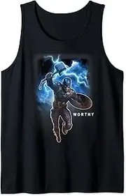 [Marvel] Avengers Endgame Captain America Worthy Action Pose Tank Top