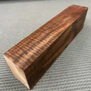 CW280 Curly Claro Walnut Billet Block Carving Craft Knife Handle Game Call 13.5"