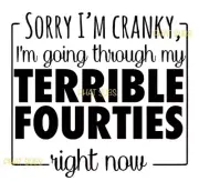 Sublimation Print Terrible Fourties Ready to Press Heat Transfer