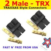 2 Male TRX CONNECTOR PLUG LIPO NIMH REV SLASH RALLY SUMMIT RC CAR US