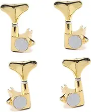 ULDIGI 4pcs Acoustic Guitar Tuning Pegs Machine Heads Bass Tuning Keys 2l2r Mounting Screws Ferrules Bushings for Bass Guitar