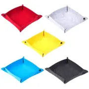 Foldable Storage Box Square Felt Dice Tray Board Game Desktop Sundries Bins