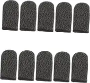 Mipcase 10Pcs Non Slip Gaming Finger Sleeves Sweat Resistant Touchscreen Covers for Mobile Gaming Comfortable Material for Enhanced Control and Precision