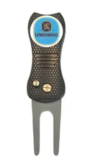 Lowenbrau Golf Ball Marker w/ Premium Switchblade Divot Tool Beer