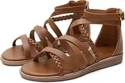 [youngshow] Women's Sandals Elastic Strappy String Thong Ankle Strap Flip Flops Summer Beach Gladiator Shoes Black