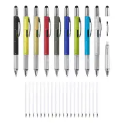 9pcs 6 in 1 Multitool Tech Tool Pen Gifts for Men with Ballpoint Pen