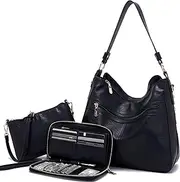 [YZAOLL] Women Large Crossbody Bags Ladies Satchel Shoulder Handbags Purse and Wallet Set for Women Totes Hobo Purses