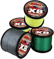 LLEIIshen PE Line X4 X8 Braided Fishing Line Fly Fising Super Strong 4/8 Strands Multifilament 500M Japan 28LB 50LB 60LB 80LB/1516
