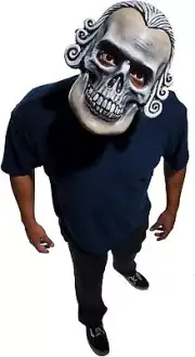Founding Father Mask New World Disorder Purge Halloween Costume Accessory