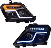 Car Headlights Compatible for Patrol Y62 2012 2013 2014 2015 2016 2017-2019 full LED Headlamp Assembly Projector Lens