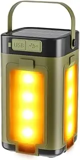 Camping Light - Camping Led Lights - Solar Portable 6 Modes Dimmable with 90 Degree Expandable 4 Led for Hiking Patio Tent Power Outage Outdoor Adventures