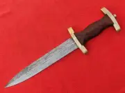 Hand forged Damascus Steel German Dagger Knife