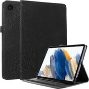 Case for Samsung Galaxy Tab A8 10.5 Inch 2021 SM-X200/X205/X207 Ultra Thin Samsung Galaxy Tab A8 Case with Wallet and Stand Function Compatible with Glaxy Tab A8 (Black)