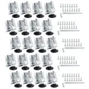POWERTEC Specialty Power Tool Adjustable Leg Leveler Kit W/Lock Nuts+Heavy-Duty