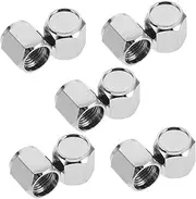 TOPPERFUN 10pcs Metal Valve Stem Caps Durable Automotive Valve Covers for Cars Suvs and Motorcycles Enhances Appearance and Tire Maintenance Easy Installation and Fit
