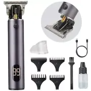 Professional Mens Hair Clippers Zero Gapped Cordless Hair Trimmer Professiona...