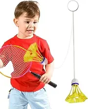 Badminton Training Set: Badminton Coach, Badminton Bounce Coach | Nylon Elastic Badminton Training Set with Luminous Badminton Balls, Port Equipment