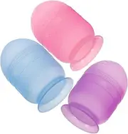 PACKOVE 3pcs Hair Dye Mixing Bowl with Measuring Scale Plastic Palette for Accurate Hair Cream Mixing Durable Easy to Clean for Salon Home Use