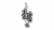 Bluebonnet Charm Jewelry Sterling Silver Handmade Texas Wildflower Charm FL4-C