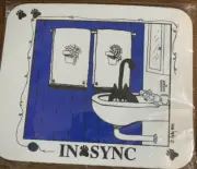 CAT Computer Mouse Pad Comic In SYNC Kats Kelly 1994 New Package Blue White
