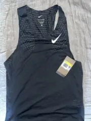 Nike Dri-FIT ADV Aeroswift Running Singlet - Men's Small ~ $90 FN4231 Black