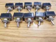10 vintage Toggle Switches On Off Great for MTH Lionel DPDT