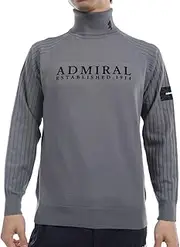 [アドミラル] Admiral Golf Sweater, 2-Tier Logo, Turtle Sweater, ADMA481 Men's, Gray, L