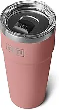 YETI Rambler 30 oz Stackable Tumbler, Stainless Steel, Vacuum Insulated with MagSlider Lid, Sandstone Pink