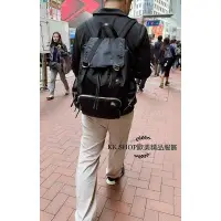 在飛比找Yahoo!奇摩拍賣優惠-BURBERRY The Rucksack 金屬戰馬LOGO