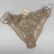 Agent Provocateur Casella Rose Gold Brief AP4 Large NWT