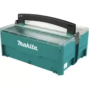 Makita P-84137 6-1/2" x 15-1/4" MAKPAC Interlocking Storage Box w/Inserts New