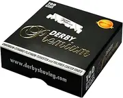 DERBY Barber Razor Cutting Premium Single Edge Blade 100 Count SR-05298 Plastic Case