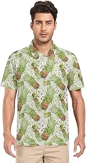 [ZZXXB] Pineapple Watercolor Men's Polo Shirts Short Sleeve Quick Dry Athletic Outdoor Sports Golf Shirts S-XXL