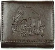 Rico Mens NCAA LSU Tigers Tri-Fold Leather Wallet, Brown 094746683450-P, Mens, NCAA Boise State Broncos Tri-Fold Leather Wallet, Brown, 094746684136, Brown, Size 5.5
