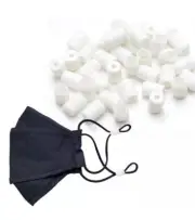 100 PCS Cord Locks for Mask Elastic Adjuster Silicone Cord Stopper