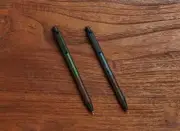 Kuru Toga Wood Forest green steel gray set of 2 uni Mechanical Pencil 2025 JPN