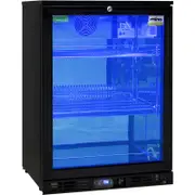Rhino Night Club Black Glass Door Bar Fridge (Left Hinged) - SG1L-NC