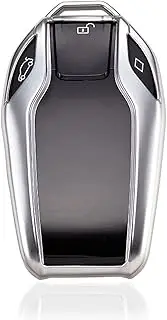 FLJKCT Remote Smart Car Key Case Cover Protective Shell Accessories,for BMW 7 Series New 730li 740li 750li 760li G11 G12 2016 2017 2018