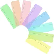 Guided Reading Highlight Strips Colored Overlays Bookmark Reading Tracking Rulers with Line for Dyslexia, ADHD and to Reduce Visual Stress (8 Pack)