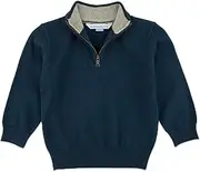 [RuggedButts] Baby/Toddler Boys Pullover Quarter-Zip Sweater