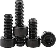 High Tensile Allen Bolts Hex Socket Cap Screws Mechanical Parts Bolts, Black, M8*16mm,20 pcs