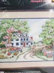 Dimensions Stamped Cross Stitch Kit "Spring Inn" Don Gardner #3097 New