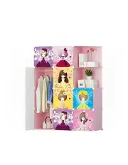 [SOGA] 10 Cubes Princess Design Portable Wardrobe in Multi