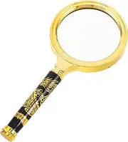 SAFIGLE Retro Magnifier Glass: Antique Magnifier Reading Inspection Coin Stamp Low Sight Elderly Collectible Decor Present 70mm