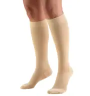 TRUFORM Small Knee High Compression Stockings 20-30 mmHg Beige Closed Toe