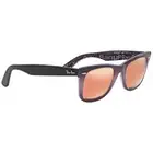 Ray Ban Sun Classic Wayfarer RB 2140 1201/Z2 Black Multicolor Copper Mirror 50mm
