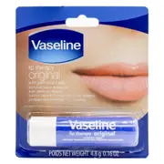 2 x Vaseline Lip Therapy Lip Balm - Original Petroleum Jelly 4.8g
