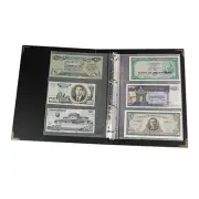 Pocket Currency Page Money Banknote Album Book Collection Money Storage Sheets